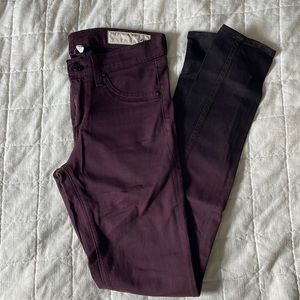 Rag & bone purple jeans sz 26